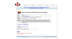Desktop Screenshot of onlineclass.aztrafficschools.com