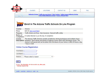 Tablet Screenshot of onlineclass.aztrafficschools.com
